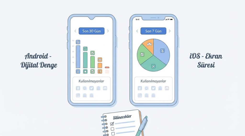 1) Uygulama Kullanım İstatistiklerini İncele