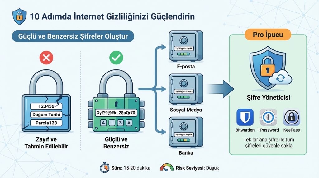 10 Adımda İnternet Gizliliğinizi Güçlendirin