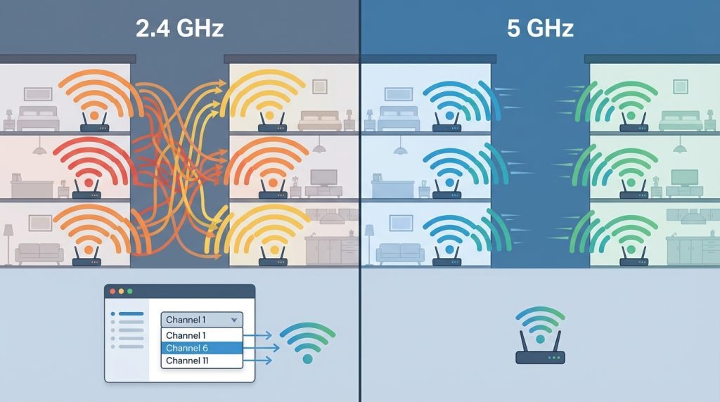 2) Wi-Fi Kanal Çakışması