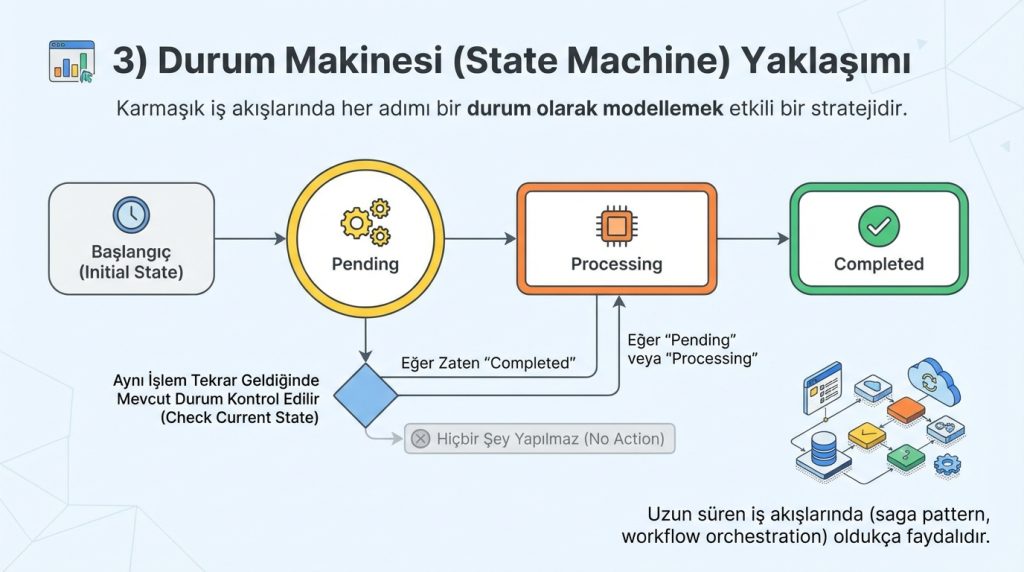 3) Durum Makinesi (State Machine) Yaklaşımı