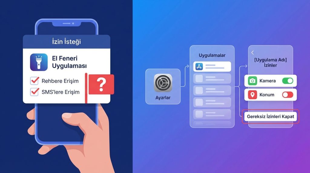 3) İzinleri İncele