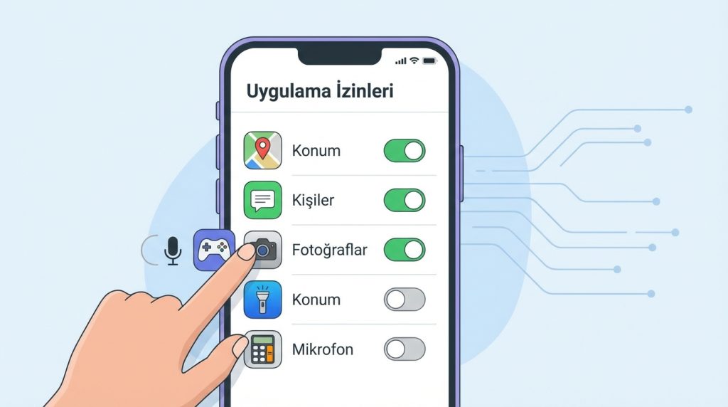 4) Uygulama İzinlerini Denetleyin