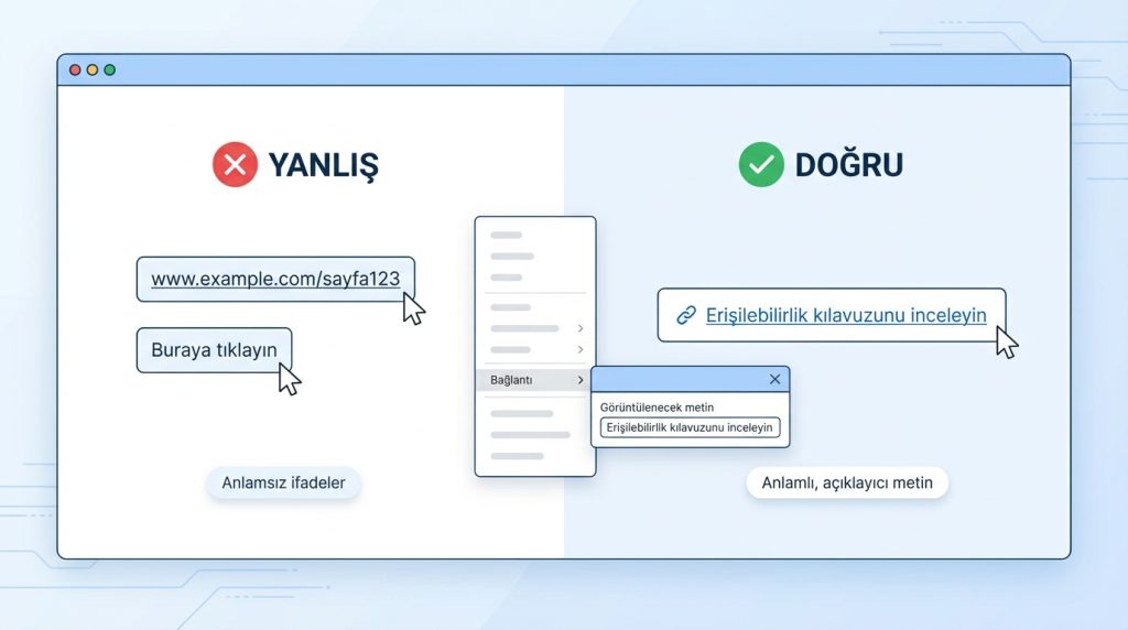 PowerPoint’te Erişilebilir Sunum Hazırlama Rehberi 3 5) Bağlantılara Açıklayıcı Metin Ekle