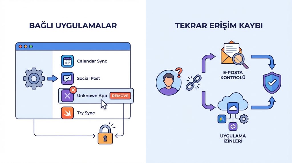 5) Bağlı Uygulamaları ve İzinleri Gözden Geçir