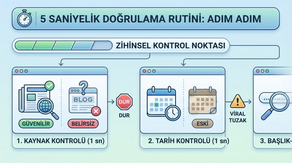5 Saniyelik Doğrulama Rutini: Adım Adım