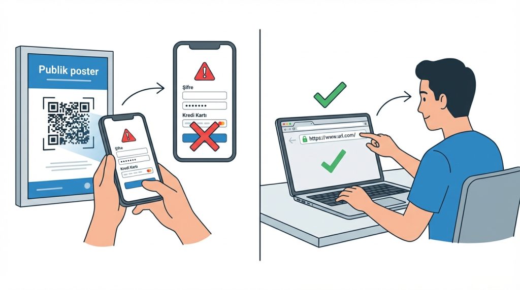 5. Hassas Bilgileri QR Üzerinden Girmeyin