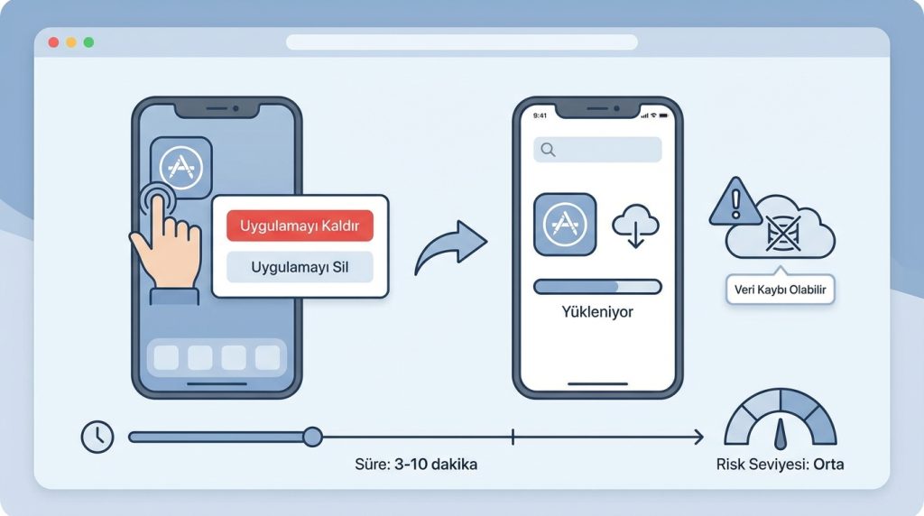 5. Uygulamayı Silip Yeniden Yükleyin