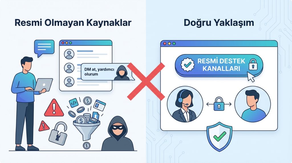 6. Resmi Olmayan Kaynaklardan Yardım İstemek
