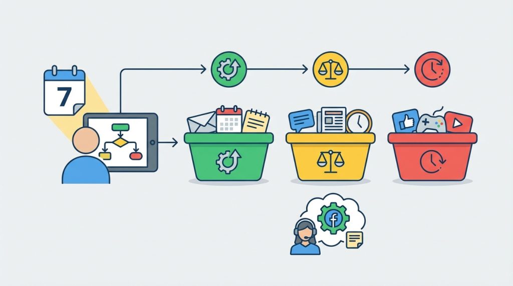 Dikkat dağıtıcı uygulamaları belirleme: 7 günlük basit analiz 3 7. Gün: Değerlendirme ve Sınıflandırma
