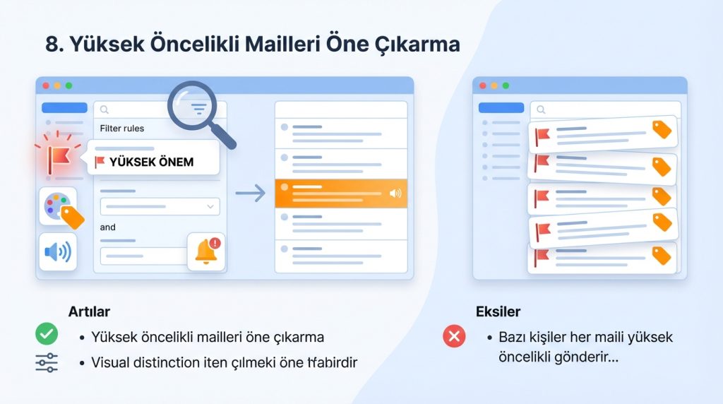 8. Yüksek Öncelikli Mailleri Öne Çıkarma