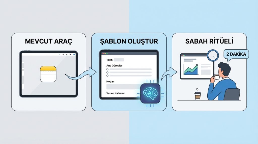 Yapay Zekâ ile Günlük Not Tutma ve İş Günlüğü Sistemi 2 AI Destekli İş Günlüğü Sistemi Nasıl Kurulur?