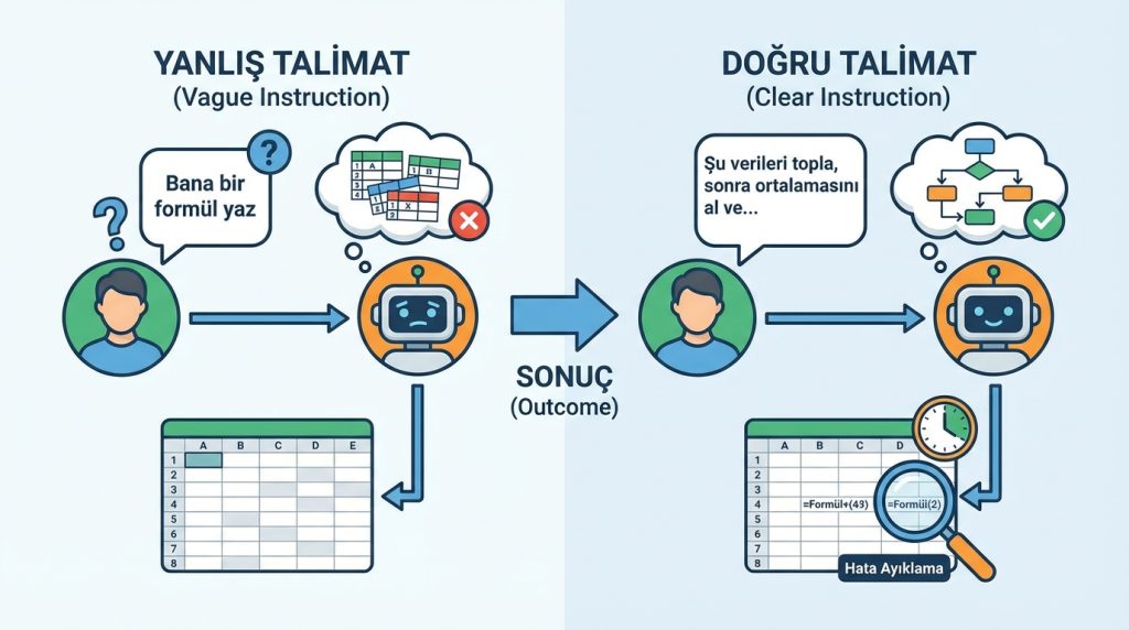 AI'a Tablo İşleri İçin Neden Doğru Talimat Vermek Önemli?