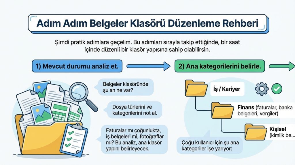 Dijital dosyalama: “Belgeler” klasörü nasıl yapılandırılır? 3 Adım Adım Belgeler Klasörü Düzenleme Rehberi
