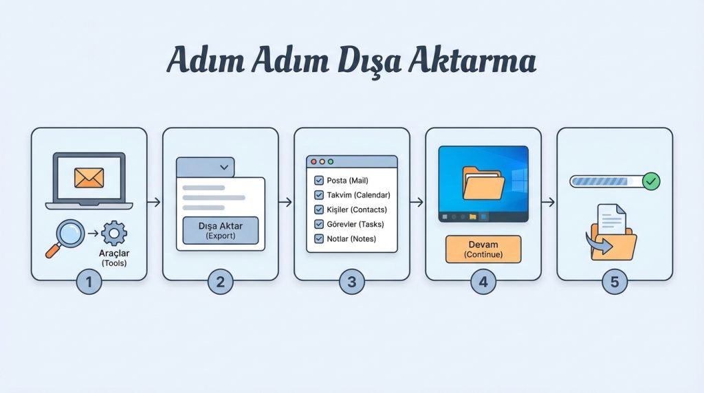 Adım Adım Dışa Aktarma
