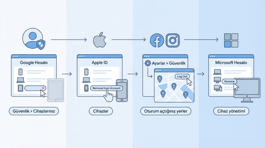 Adım Adım: Eski Cihaz Erişimlerini Temizleme