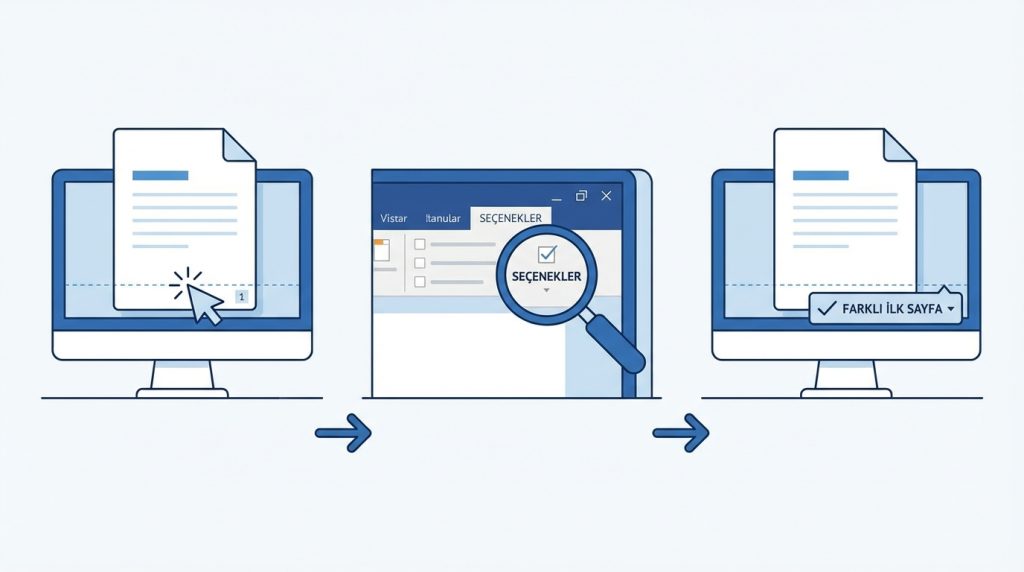 Adım Adım: İlk Sayfada Numarayı Gizleme