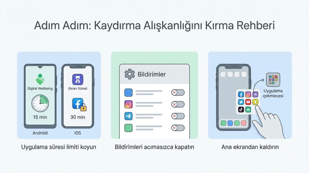 Adım Adım: Kaydırma Alışkanlığını Kırma Rehberi