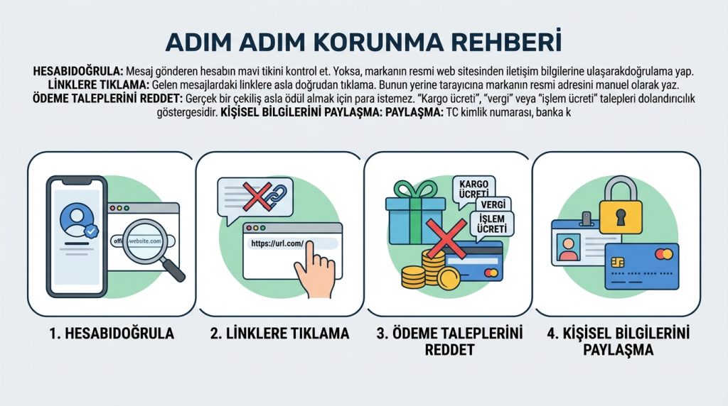 “Hediye/çekiliş” reklamları: Dolandırıcılık desenleri 3 Adım Adım Korunma Rehberi