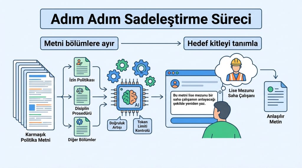 Adım Adım Sadeleştirme Süreci