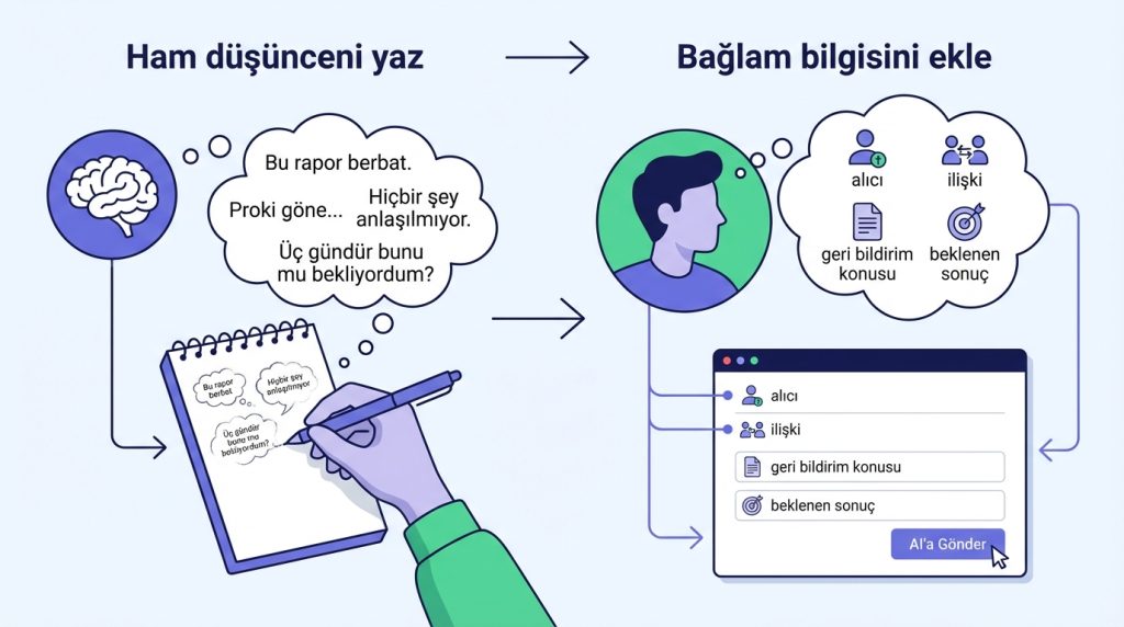 Adım Adım: Sert Geri Bildirimi Yapıcı Dile Çevirme
