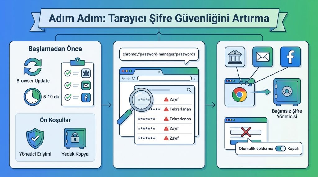 Adım Adım: Tarayıcı Şifre Güvenliğini Artırma