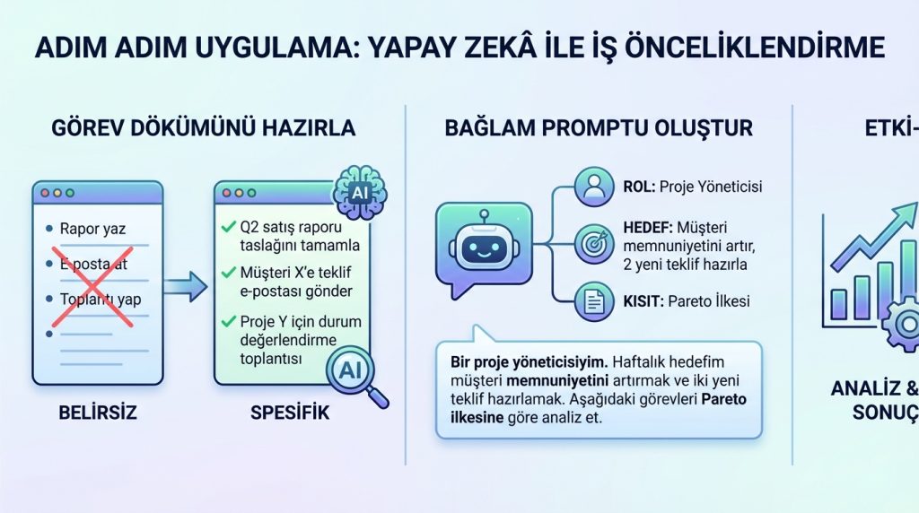 Adım Adım Uygulama: Yapay Zekâ ile İş Önceliklendirme