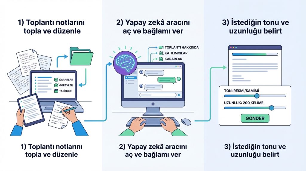 Adım Adım Yapay Zekâ ile E-Posta Yazma