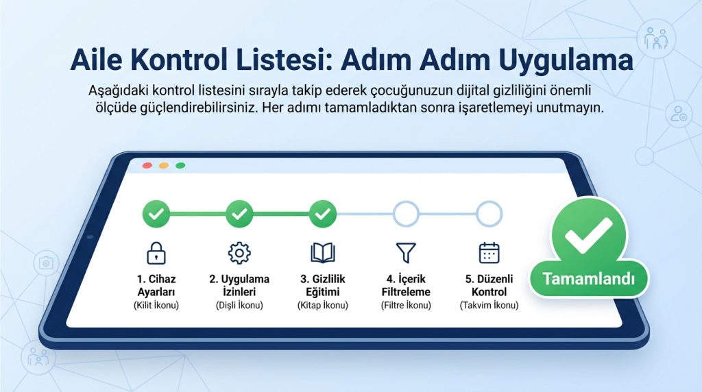 Aile Kontrol Listesi: Adım Adım Uygulama