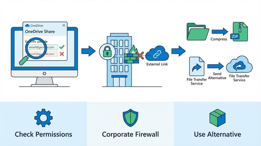 Outlook’ta Büyük Ekler için En Doğru Paylaşım Mantığı 6 Alıcı OneDrive bağlantısını açamıyorsa ne yapmalıyım?