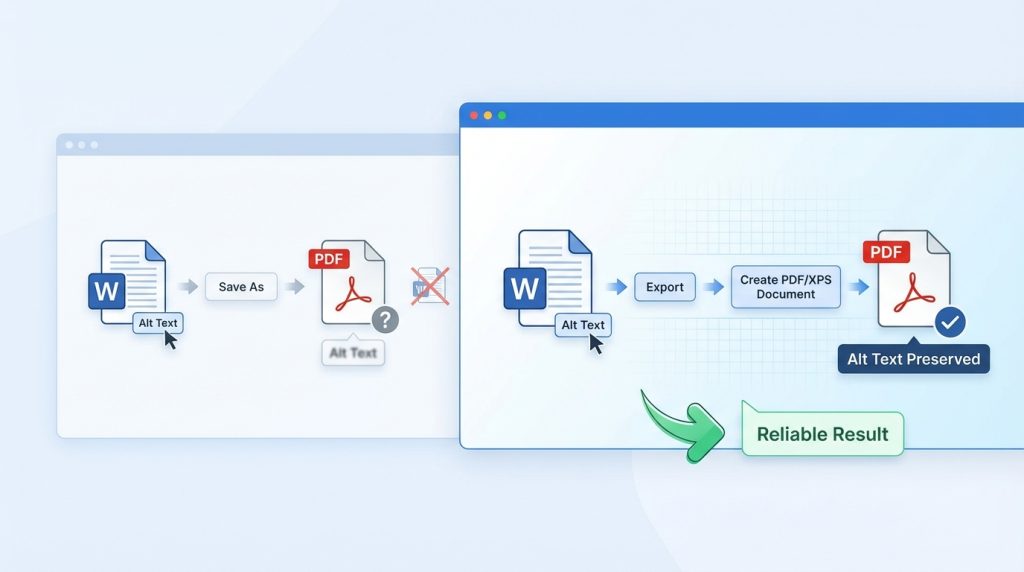 Word’de Görsellere Alternatif Metin (Alt Text) Eklemek 3 Alt metin PDF'e aktarılıyor mu?