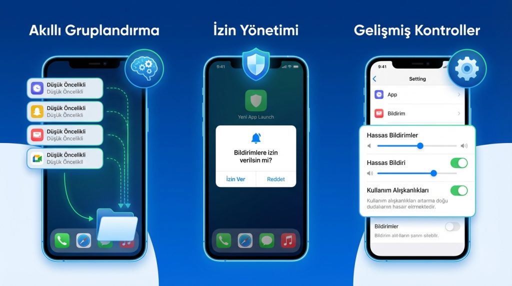 Android 15'te bildirim yönetimi değişti mi?