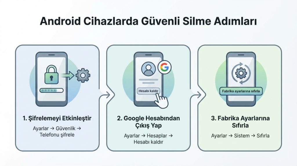 Android Cihazlarda Güvenli Silme Adımları