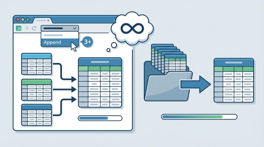 Append ile kaç tablo birleştirilebilir?