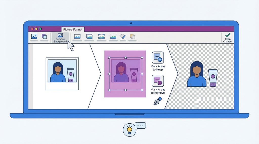 PowerPoint’te Resim Ekleme ve Düzenleme 3 Arka Plan Kaldırma