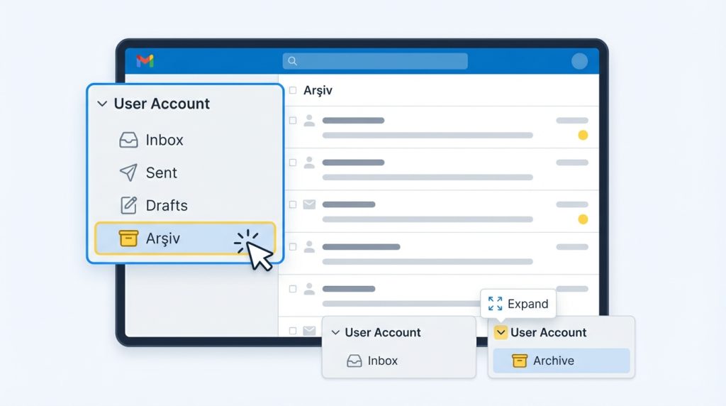 Arşiv Klasörünü Bulma