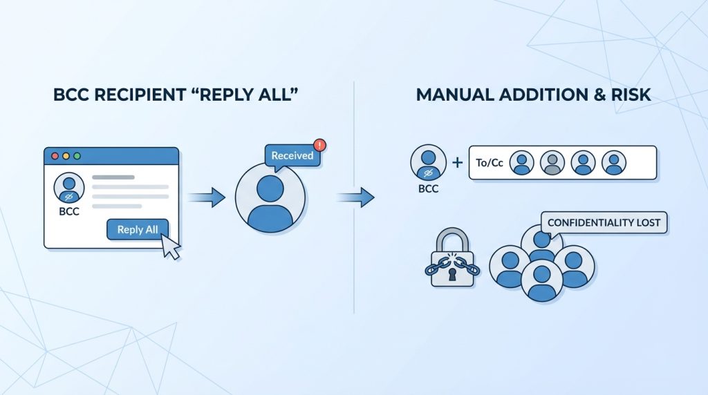 BCC'deki kişiler "Tümünü Yanıtla" yapınca ne olur?