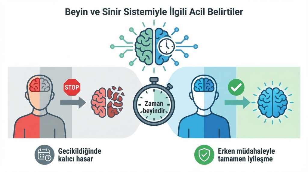 Beyin ve Sinir Sistemiyle İlgili Acil Belirtiler