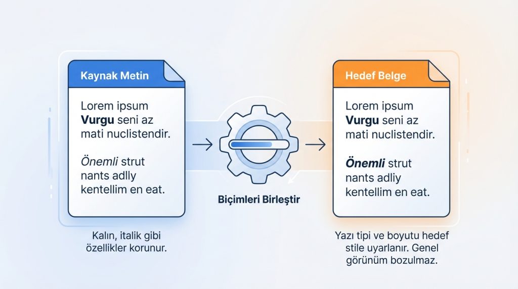 Word’de Kopyala Yapıştır Seçenekleri: Biçimi Koru mu Metin Olarak Yapıştır mı? 2 Biçimleri Birleştir