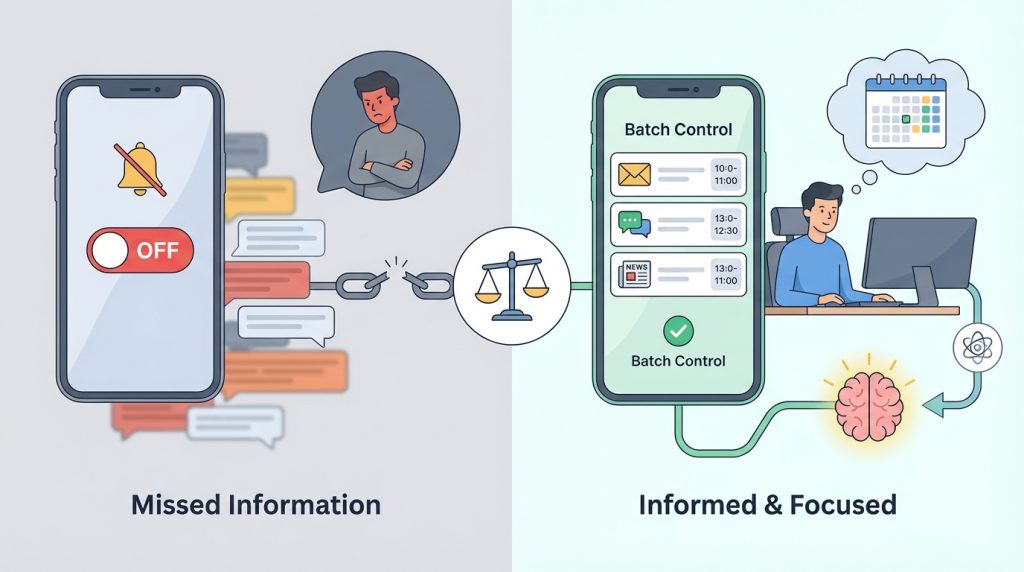 Bildirimleri tamamen kapatmak yerine neden toplu kontrol öneriliyor?