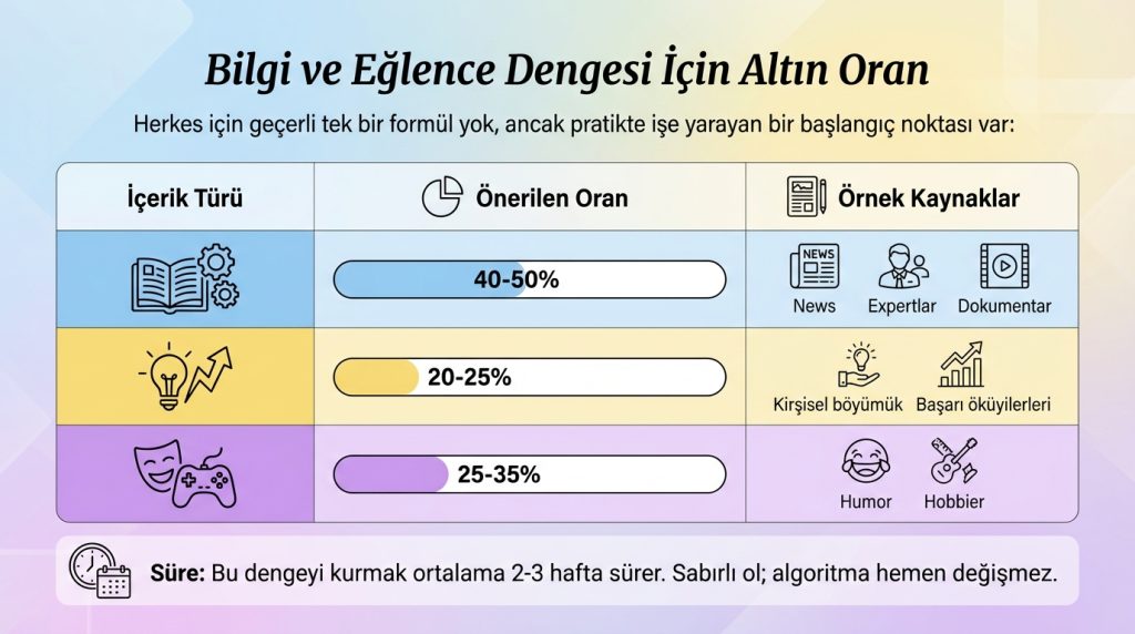 Bilgi ve Eğlence Dengesi İçin Altın Oran