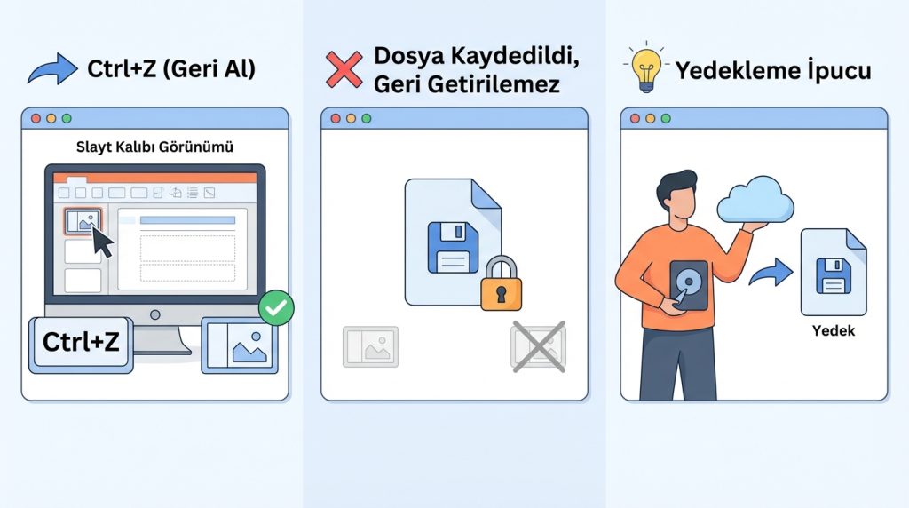 Bir düzeni sildikten sonra geri getirebilir miyim?