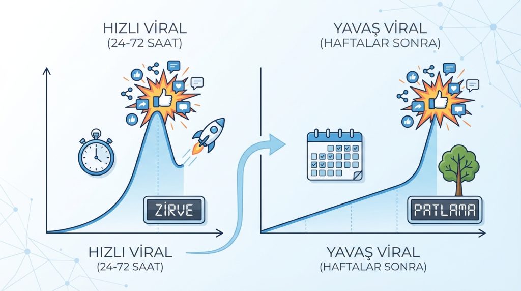 Bir içeriğin viral olması ne kadar sürer?