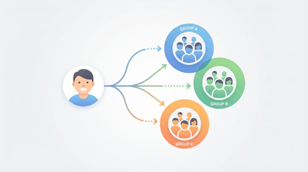 Bir kişi birden fazla grupta yer alabilir mi?