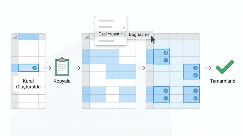 Excel’de Veri Doğrulama ile Sayı Aralığı Sınırı Koyma 4 Birden fazla aralık için aynı kuralı uygulayabilir miyim?
