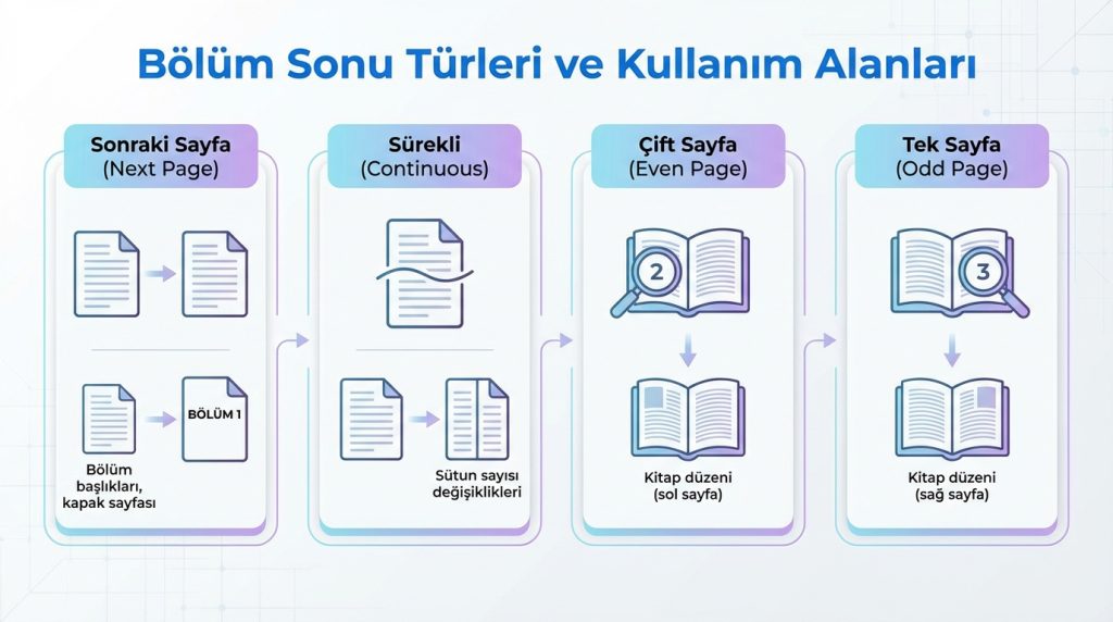 Bölüm Sonu Türleri ve Kullanım Alanları