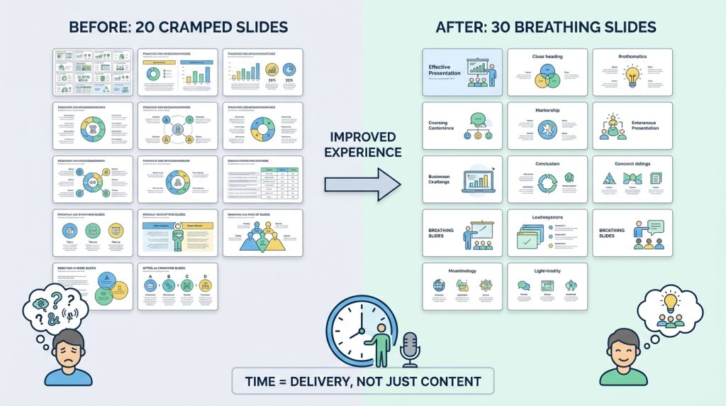 PowerPoint’te Boşluk Kullanımı ile Temiz Tasarım 4 Boşluk bırakmak slayt sayısını artırır mı?
