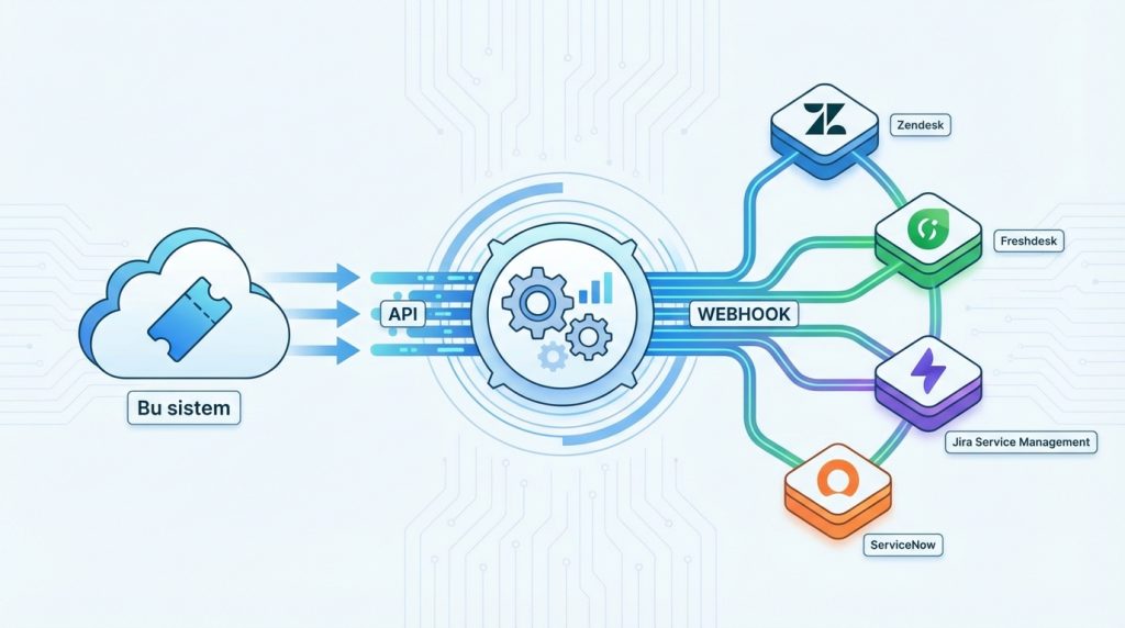 Bu sistem mevcut ticket aracımla çalışır mı?
