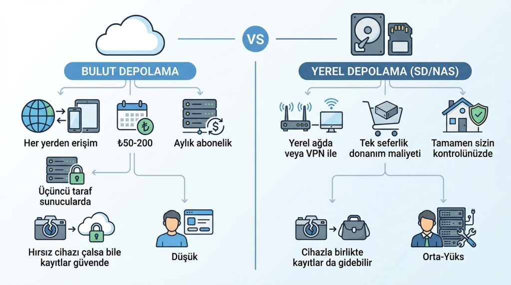 Bulut mu, Yerel Depolama mı?