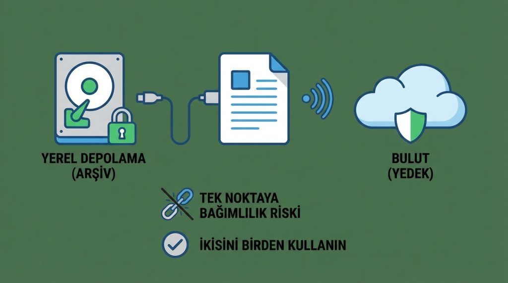 Bulut mu yoksa yerel depolama mı tercih etmeliyim?