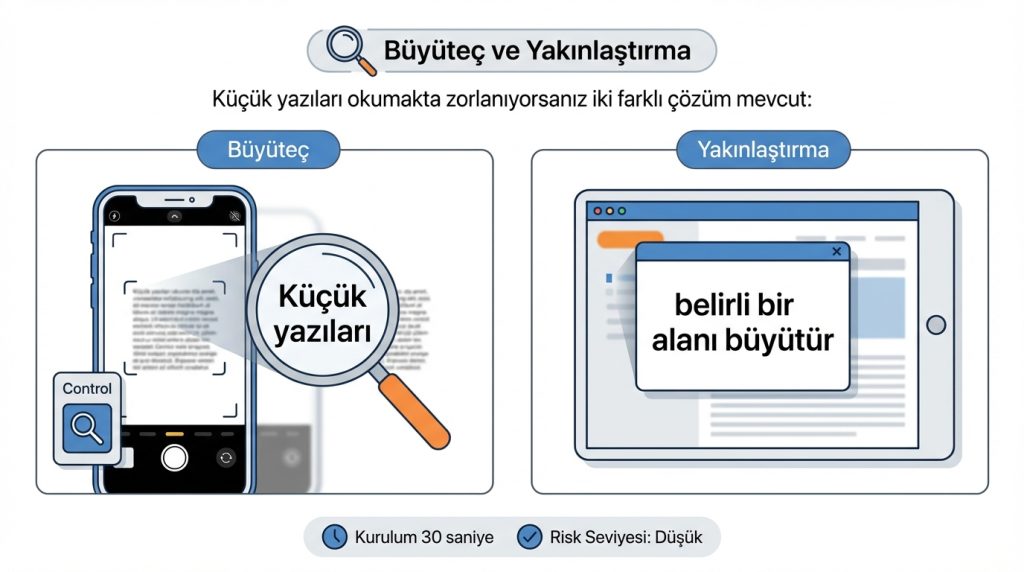Büyüteç ve Yakınlaştırma